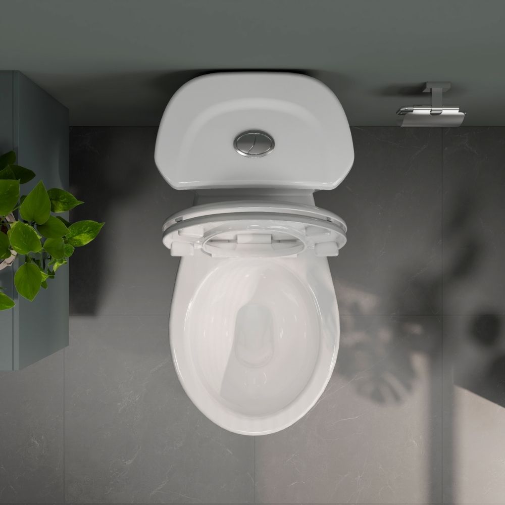 Bồn cầu 2 khối Viglacera VI88 nắp thường / nắp êm VI88 (NAP V1102) - 6