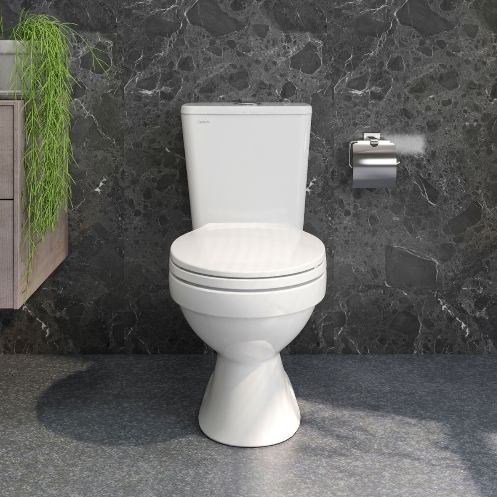 Bồn cầu 2 khối Viglacera VT34 nắp thường / nắp êm VT34 (NAP V1102) - 4