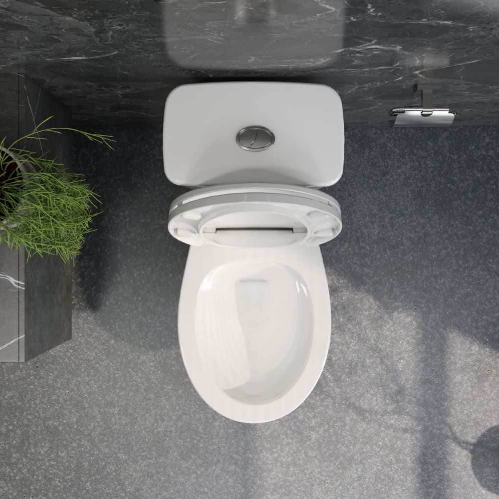 Bồn cầu 2 khối Viglacera VT34 nắp thường / nắp êm VT34 (NAP V1102) - 5