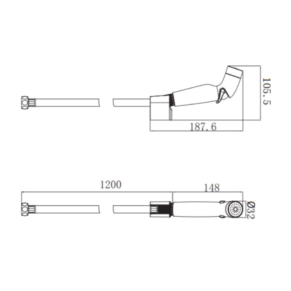 Vòi xịt vệ sinh Viglacera VG829 - 2